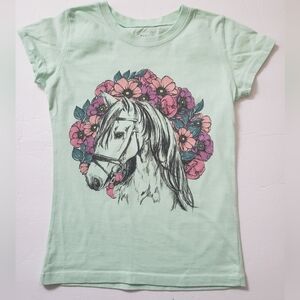 NEW! Mint Green Kids Horse Graphic Tee!!!